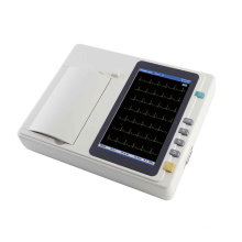 Máquina de ECG de 6 canales electrocardiógrafo